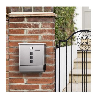 Γραμματοκιβώτιο από Ανοξείδωτο Ατσάλι 30.5 x 9.5 x 33.3 cm Songmics... Γραμματοκιβώτιο από Ανοξείδωτο Ατσάλι 30.5 x 9.5 x 33.3 cm Songmics...