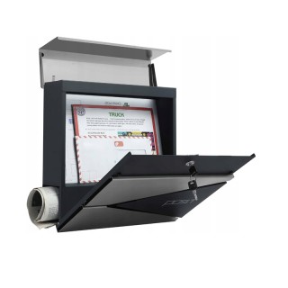 Γραμματοκιβώτιο από Ατσάλι 37 x 10.5 x 37 cm Χρώματος Ασημί Songmic...