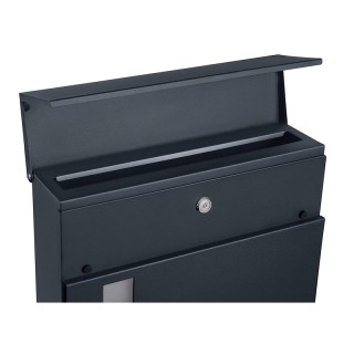 Γραμματοκιβώτιο από Ανοξείδωτο Ατσάλι 37 x 10.5 x 37 cm Χρώματος Γκ...