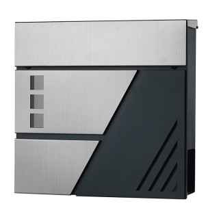 Γραμματοκιβώτιο από Ανοξείδωτο Ατσάλι 37 x 10.5 x 37 cm Songmics GM... Γραμματοκιβώτιο από Ανοξείδωτο Ατσάλι 37 x 10.5 x 37 cm Songmics GM...