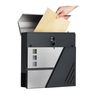 Γραμματοκιβώτιο από Ανοξείδωτο Ατσάλι 37 x 10.5 x 37 cm Songmics GM... Γραμματοκιβώτιο από Ανοξείδωτο Ατσάλι 37 x 10.5 x 37 cm Songmics GM...