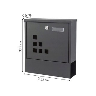 Γραμματοκιβώτιο από Γαλβανισμένο Ατσάλι 30.5 x 9.6 x 33.5 cm Modern... Γραμματοκιβώτιο από Γαλβανισμένο Ατσάλι 30.5 x 9.6 x 33.5 cm Modern...