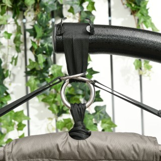 Κρεμαστή καρέκλα Outsunny 2 θέσεων με 2 τσέπες, 2 μαξιλάρια και πτυ... Κρεμαστή καρέκλα Outsunny 2 θέσεων με 2 τσέπες, 2 μαξιλάρια και πτυ...