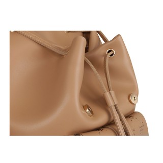 Γυναικεία Τσάντα Πλάτης με Τσέπες Χρώματος Camel Beverly Hills Polo...