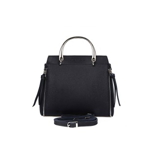 Γυναικεία Τσάντα Χειρός με Μεταλλικές Λαβές Χρώματος Navy Laura Ash... Γυναικεία Τσάντα Χειρός με Μεταλλικές Λαβές Χρώματος Navy Laura Ash...