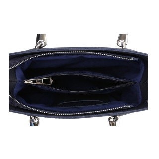 Γυναικεία Τσάντα Χειρός με Μεταλλικές Λαβές Χρώματος Navy Laura Ash... Γυναικεία Τσάντα Χειρός με Μεταλλικές Λαβές Χρώματος Navy Laura Ash...