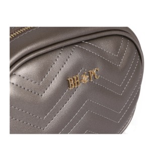 Γυναικεία Τσάντα Μέσης Χρώματος Ασημί Beverly Hills Polo Club 610 6...