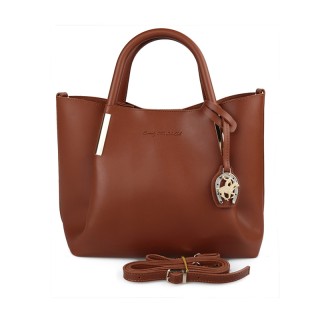 Γυναικεία Τσάντα Χειρός Χρώματος Καφέ Beverly Hills Polo Club 701 6...