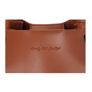 Γυναικεία Τσάντα Χειρός Χρώματος Καφέ Beverly Hills Polo Club 701 6...