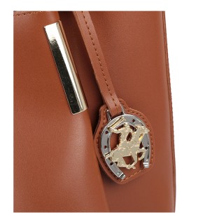 Γυναικεία Τσάντα Χειρός Χρώματος Καφέ Beverly Hills Polo Club 701 6...