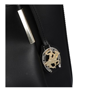 Γυναικεία Τσάντα Χειρός Χρώματος Μαύρο Beverly Hills Polo Club 701 ...