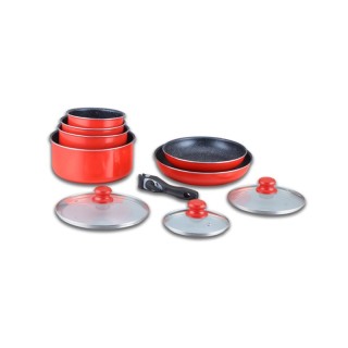 Σετ Μαγειρικής Herzberg 10 τμχ Χρώματος Κόκκινο HG-5000 Red Σετ Μαγειρικής Herzberg 10 τμχ Χρώματος Κόκκινο HG-5000 Red