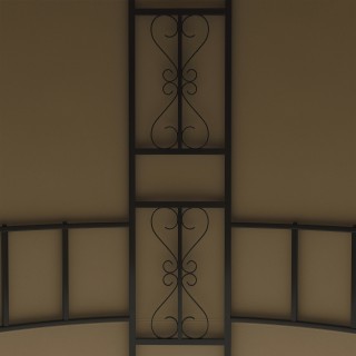 Outsunny Round Garden Gazebo Ø3m με κουρτίνες και αεραγωγούς σε μέτ... Outsunny Round Garden Gazebo Ø3m με κουρτίνες και αεραγωγούς σε μέτ...