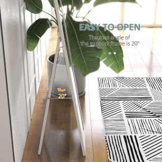 Καθρέφτης HOMCOM με πλαίσιο MDF με πόδια και γάντζους για χρήση τοί... Καθρέφτης HOMCOM με πλαίσιο MDF με πόδια και γάντζους για χρήση τοί...