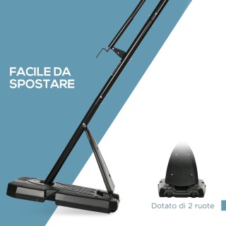 SPORTNOW Ατσάλινο στεφάνι μπάσκετ, ρυθμιζόμενο σε ύψος και φορητό μ...