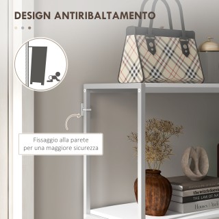 Τραπέζι κονσόλας εισόδου HOMCOM με ανοιχτό ράφι, σε ατσάλι και μορι... Τραπέζι κονσόλας εισόδου HOMCOM με ανοιχτό ράφι, σε ατσάλι και μορι...