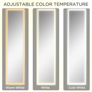 Καθρέφτης δαπέδου και τοίχου HOMCOM με ρυθμιζόμενο φως LED και τηλε... Καθρέφτης δαπέδου και τοίχου HOMCOM με ρυθμιζόμενο φως LED και τηλε...