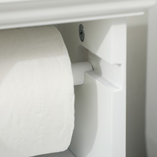 kleankin Ντουλάπι μπάνιου με θήκη για χαρτί υγείας και ντουλάπι από...