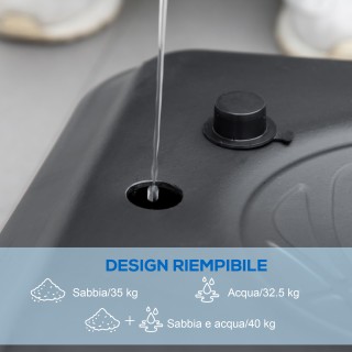 SPORTNOW Τσέρκι μπάσκετ με 6 ρυθμιζόμενα ύψη με γεμιζόμενη βάση και...