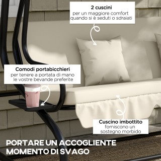 Swing Garden κρεβάτι με ρυθμιζόμενη οροφή και δίσκους, σε ατσάλι κα... Swing Garden κρεβάτι με ρυθμιζόμενη οροφή και δίσκους, σε ατσάλι κα...