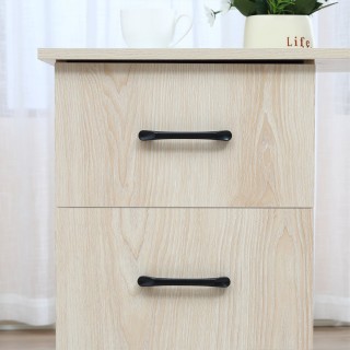 HOMCOM Μοντέρνο Γραφείο Η/Υ για Υπνοδωμάτιο με 3 Συρτάρια και 3 Ξύλ...