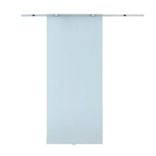 Συρόμενη πόρτα Homcom Frosted Glass με ράγα αλουμινίου, 90x205cm B7...
