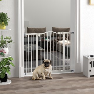 PawHut Extendable Dog Gate Χωρίς βίδες Ρυθμιζόμενη από 74-100 cm Ύψ...