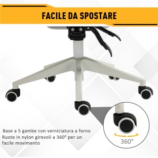 Καρέκλα γραφείου Vinsetto Εργονομική καρέκλα, οσφυϊκό μαξιλάρι, προ...