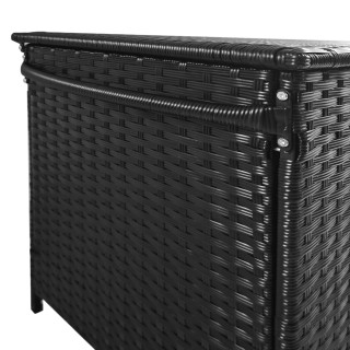 Outsunny PE Rattan Garden Storage Box με ρόδες και πλαϊνή λαβή, 121...