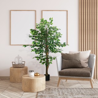 HOMCOM Τεχνητό Φυτό Ficus Ύψος 150 cm για χρήση σε εσωτερικούς και ...