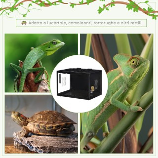 Γυάλινο Ενυδρείο για Ερπετά με Φωτισμό Terrarium 60 x 40 x 40.5 cm ... Γυάλινο Ενυδρείο για Ερπετά με Φωτισμό Terrarium 60 x 40 x 40.5 cm ...