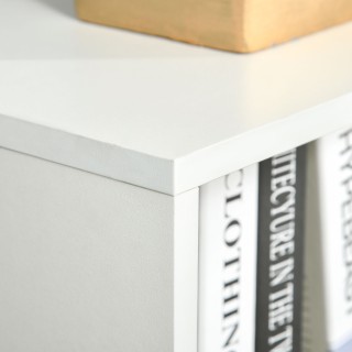 HOMCOM Βιβλιοθήκη Ράφι με 3 Ράφια και 1 Ξύλινο Ντουλάπι, 40x30x129,...