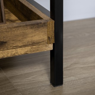 Βιβλιοθήκη HOMCOM Industrial Style με 5 ράφια σε ξύλο και μέταλλο, ... Βιβλιοθήκη HOMCOM Industrial Style με 5 ράφια σε ξύλο και μέταλλο, ...