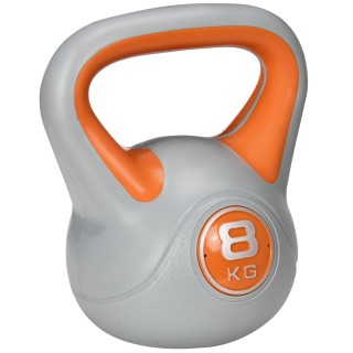 SPORTNOW Kettlebell 8kg σε PU και Sand με επίπεδη βάση και λαβή για... SPORTNOW Kettlebell 8kg σε PU και Sand με επίπεδη βάση και λαβή για...