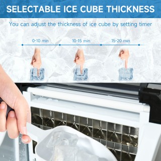 Αυτοκαθαριζόμενη Παγομηχανή 3.2 Lt 20 Kg HOMCOM 800-139 Αυτοκαθαριζόμενη Παγομηχανή 3.2 Lt 20 Kg HOMCOM 800-139