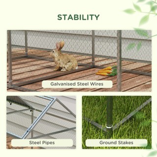 PawHut Steel Animal Cage με υφασμάτινη οροφή Oxford και μανταλάκια,... PawHut Steel Animal Cage με υφασμάτινη οροφή Oxford και μανταλάκια,...