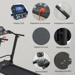 Ηλεκτρικός Αναδιπλούμενος Διάδρομος Γυμναστικής 164 x 70 x 125 cm H... Ηλεκτρικός Αναδιπλούμενος Διάδρομος Γυμναστικής 164 x 70 x 125 cm H...