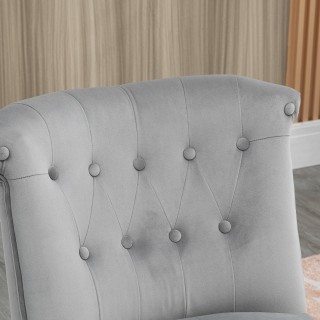 HOMCOM Μοντέρνα καρέκλα σαλονιού και τραπεζαρίας με επενδυμένο κάθι... HOMCOM Μοντέρνα καρέκλα σαλονιού και τραπεζαρίας με επενδυμένο κάθι...