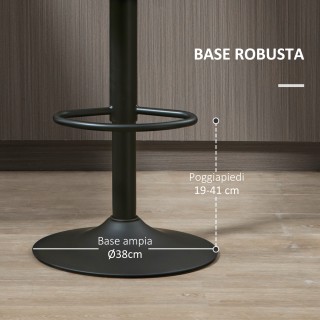 HOMCOM Σετ 2 περιστρεφόμενα σκαμπό μπαρ με στήριγμα ποδιών και ρυθμ... HOMCOM Σετ 2 περιστρεφόμενα σκαμπό μπαρ με στήριγμα ποδιών και ρυθμ...