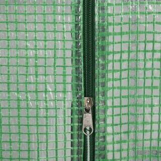 Θερμοκήπιο Outsunny Garden με Ράφια, Κάλυμμα PE και Πόρτα, 143x138x... Θερμοκήπιο Outsunny Garden με Ράφια, Κάλυμμα PE και Πόρτα, 143x138x...