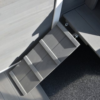 Ξύλινο Τροχήλατο Κλουβί Κουνελιών με 2 Επίπεδα 91.5 x 53.3 x 73 cm ...