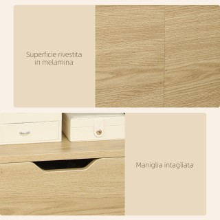 HOMCOM Κομοδίνο με 2 ανοιχτά ράφια και συρτάρι σε μοριοσανίδα για υ... HOMCOM Κομοδίνο με 2 ανοιχτά ράφια και συρτάρι σε μοριοσανίδα για υ...