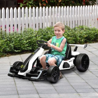 HOMCOM Electric Go Kart για παιδιά 6-12 ετών 24V 12km/h με ρυθμιζόμ...