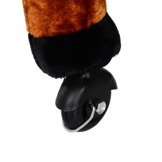 HomCom Ride-on Horse Λούτρινο παιχνίδι με ήχους και ρόδες για παιδι...