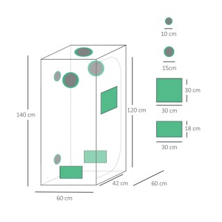 Υδροπονική Σκηνή Εσωτερικού Χώρου Καλλιέργειας Φυτών 60 x 60 x 140 ... Υδροπονική Σκηνή Εσωτερικού Χώρου Καλλιέργειας Φυτών 60 x 60 x 140 ...