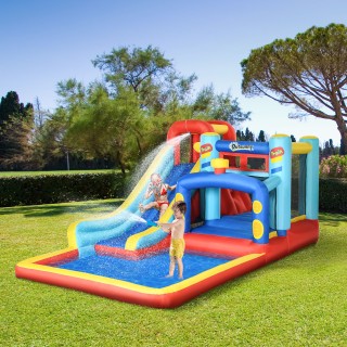 Outsunny Bouncy Castle για παιδιά 3-8 ετών με τραμπολίνο, τσουλήθρα... Outsunny Bouncy Castle για παιδιά 3-8 ετών με τραμπολίνο, τσουλήθρα...