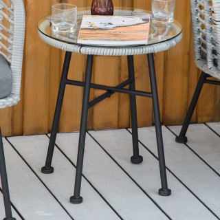 Outsunny Σετ 3 τμχ Έπιπλα κήπου από συνθετικό ρατάν με 1 τραπεζάκι ... Outsunny Σετ 3 τμχ Έπιπλα κήπου από συνθετικό ρατάν με 1 τραπεζάκι ...