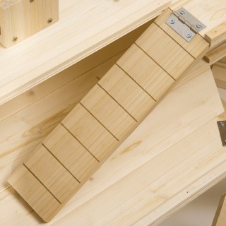 PawHut 3 Επιπέδων Ξύλινο Χάμστερ Σπίτι, Σπίτι για χάμστερ και μικρά...