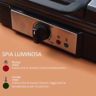 Βαφλιέρα HOMCOM με αντικολλητικές πλάκες και ρυθμιζόμενη θερμοκρασί... Βαφλιέρα HOMCOM με αντικολλητικές πλάκες και ρυθμιζόμενη θερμοκρασί...