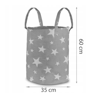 Υφασμάτινο Καλάθι Αποθήκευσης Παιχνιδιών 35 x 60 cm Nukido NK-402-Grey